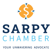 Sarpy County Chamber logo with tagline